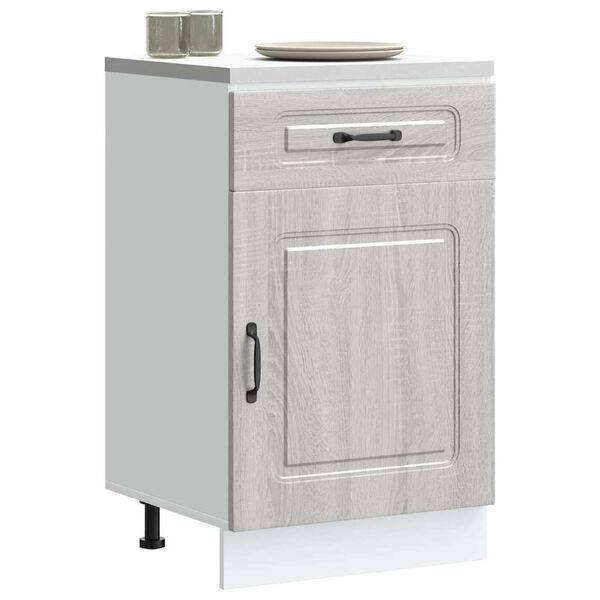 vidaXL Kitchen Base Cabinet Grey Sonoma Engineered Wood