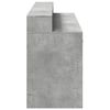 vidaXL Desk Concrete Grey Engineered Wood 63 x 21.7 x 35.8 in Desk