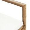 vidaXL Bench Sofa Natural Bamboo Bamboo Standard Durable Outdoor Bench