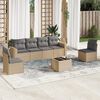 vidaXL Garden Sofa Set Beige & Light Gray