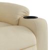 vidaXL Electric Massage Recliner Chair Cream