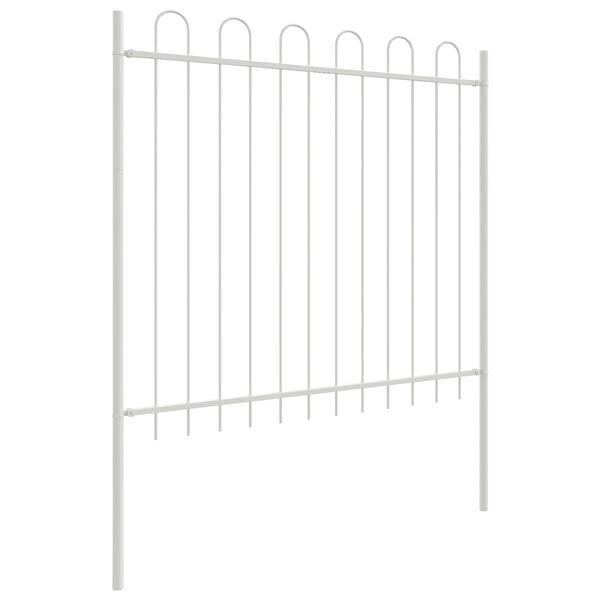vidaXL Garden Fence 2 pcs Grey 11.15 x 3.28 ft Powder-coated Steel