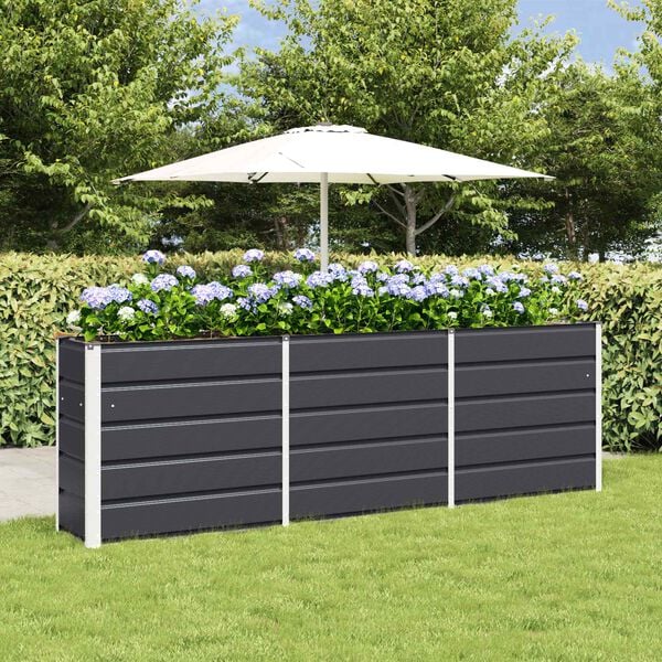 vidaXL Planter Anthracite 160 x 40 x 75 cm Steel