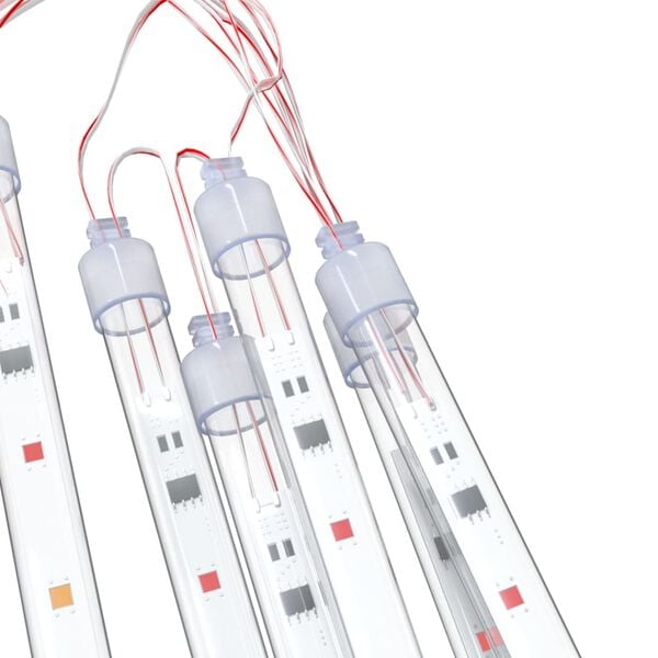 vidaXL Meteor Light Set of 8 Multicolor Plastic 19.7 in Colorful