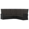 vidaXL Garden Lounge Set Black