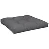 vidaXL Pallet Cushion Anthracite 100% polyester 27.6x27.6x4.7 in