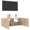 vidaXL TV Wall Cabinet Sonoma Oak Engineered wood 31.5 x 13.8 x 12.2 in