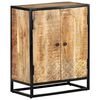 vidaXL Sideboard Natural Solid Mango Wood Decorative Inlays Sideboard