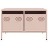 vidaXL TV Cabinet Pink 26.8x19.7x17.1" Cold-rolled Steel