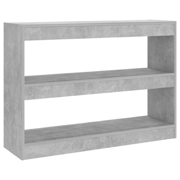 vidaXL Bookcase Concrete grey Engineered wood Medium Bookcase