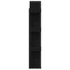 vidaXL Bookcase Black Oak 18.90 x 10.04 x 55.12 in Engineered Wood
