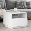 vidaXL Coffee Table White Engineered Wood 19.7x19.3x15.7 in Coffee Table