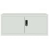 vidaXL File Cabinet Light grey Powder-coated steel Large