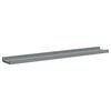 vidaXL Frame Ledge Shelf Set of 2 Gray Lacquered MDF 31.5 in long