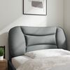 vidaXL Headboard Cushion Light Grey Polyester, PP fiber 31.5 in wide