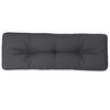vidaXL Pallet Cushion Anthracite 100% Polyester 47.2 x 15.7 x 4.7 in
