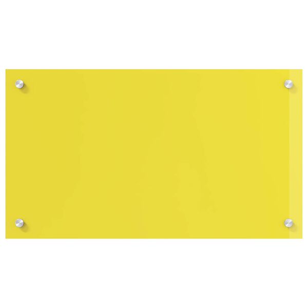 vidaXL Kitchen Backsplash Yellow 27.56 x 15.75 x 0.24 in