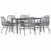 vidaXL Garden Dining Set Black, Grey, Dark Grey