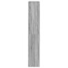 vidaXL Room Divider Grey Sonoma Engineered Wood Storage Room Divider