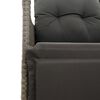 vidaXL Reclining Garden Sofa Grey
