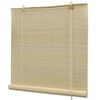 vidaXL Roller Blind Bamboo 59.1"x63" Natural