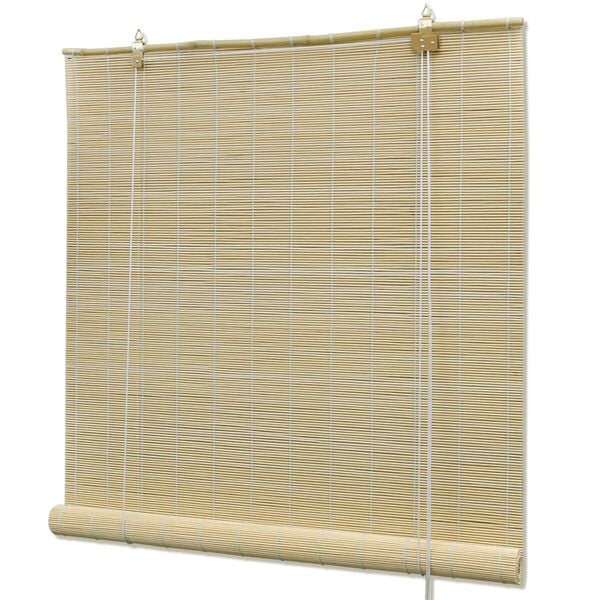 vidaXL Roller Blind Bamboo 59.1"x63" Natural