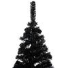 vidaXL Artificial Christmas Tree Black PVC Large
