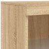 vidaXL Sideboard Sonoma oak Engineered wood, glass Large Sideboard