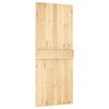 vidaXL Sliding Door with Hardware Set 33.5x82.7" Solid Wood Pine