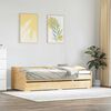 vidaXL Day Bed Natural wood Solid pinewood
