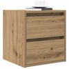 vidaXL Wall-mounted Bedside Cabinet Set of 2 Artisan Oak Engineered wood