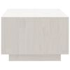 vidaXL Coffee Table White Solid pinewood 43.3x19.7x13.2 in Coffee Table