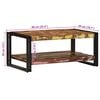 vidaXL Coffee Table Multicolor Reclaimed wood and iron