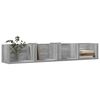vidaXL Wall Cabinet Grey Sonoma Engineered Wood Large Wall Cabinet