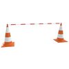 vidaXL Retractable Traffic Cone Bars 10 pcs ABS 45.7 - 77.6 "