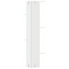vidaXL Wall Corner Shelf White Engineered Wood 14.4 x 14.4 x 55.1 in