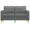 vidaXL 2-seater Sofa Dark Grey Polyester 55.1 in Seat width Durable