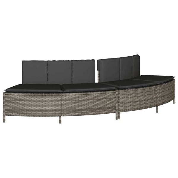 vidaXL Hot Tub Surround Grey