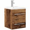vidaXL Bathroom Sink Cabinet Old Wood 16.14 x 15.16 x 18.90 in