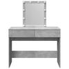 vidaXL Dressing Table Concrete Grey Engineered Wood
