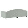 vidaXL Day Bed Light Gray Velvet, Metal, Plywood, Solid Wood Twin
