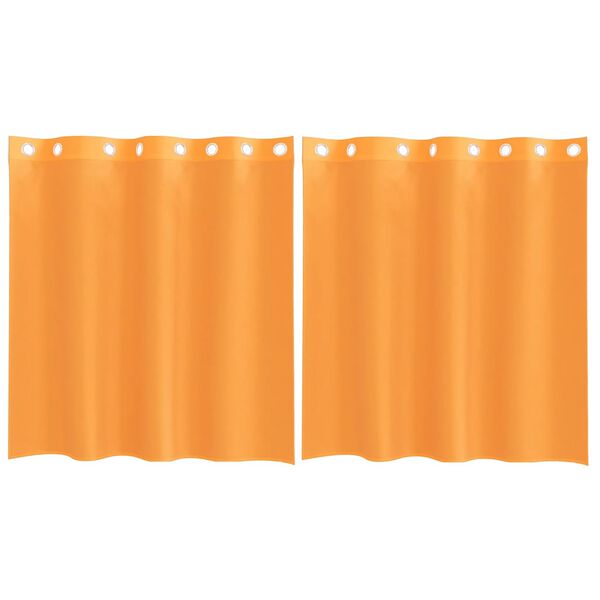 vidaXL Voile Curtains with Grommets 2 pcs Orange 55.1x55.1"