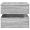 vidaXL Coffee Table Grey Sonoma Engineered wood 19.7x19.7x15.7 in