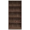 vidaXL Bookcase Brown oak Engineered wood Large Bookcase Rectangular