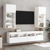 vidaXL TV Wall Cabinet White Engineered wood 15.7 x 11.8 x 15.7 in