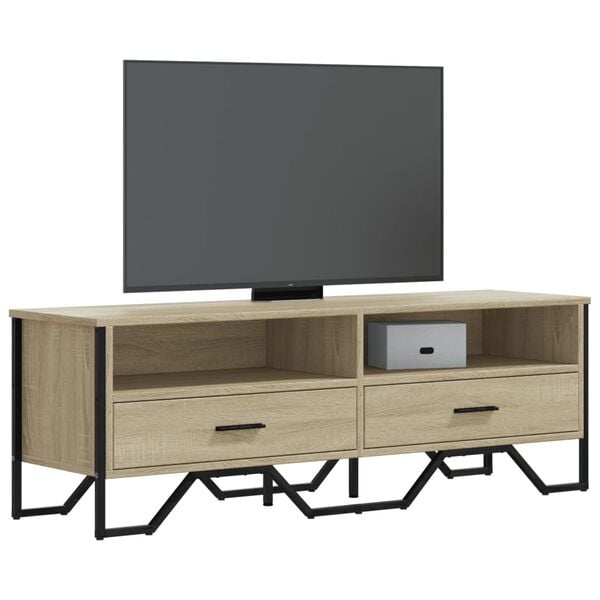 vidaXL TV Cabinet Sonoma Oak Engineered wood, metal Large TV Cabinet