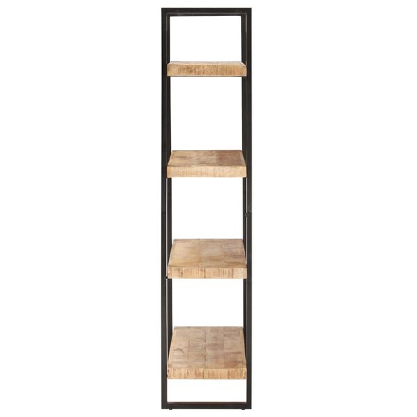 vidaXL 4-Tier Bookcase 47.2"x15.7"x70.9" Rough Mango Wood