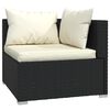 vidaXL Garden Lounge Set Black