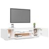 vidaXL TV Cabinet White Engineered wood 63 in x 13.8 in x 15.7 in