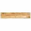 vidaXL Table Top Natural Mango Solid Mango Wood 63 x 15.7 x 1.0 in